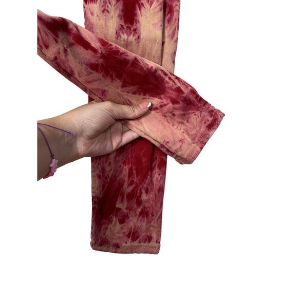 2/$30 Zara‎ Woman’s Tie Dye Skinny Slim Red Jeans Size 4 - Picture 9 of 14